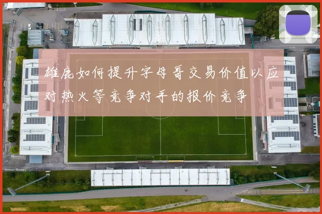 雄鹿如何提升字母哥交易价值以应对热火等竞争对手的报价竞争